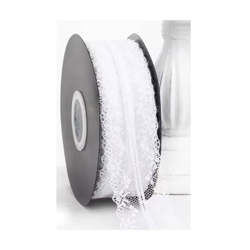 Foto - Scrapbooking krajka - Bílá, 45 metrů