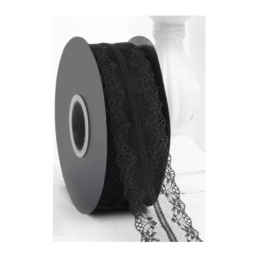 Foto - Scrapbooking krajka - Černá, 45 metrů