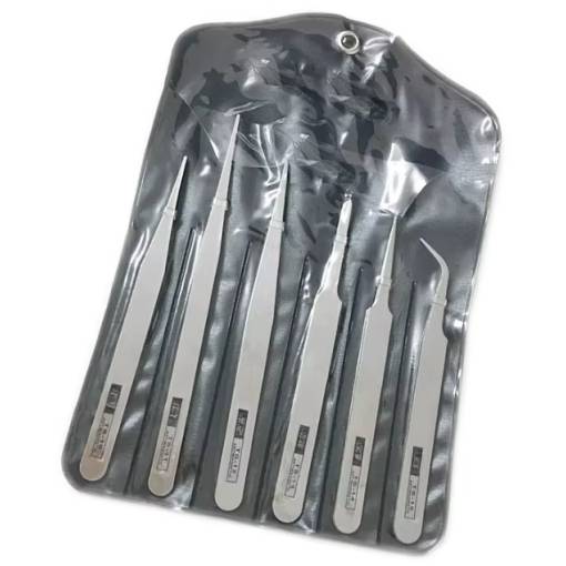 Foto - Scrapbooking sada pinzet z nerezové oceli - Stříbrné, 6 kusů