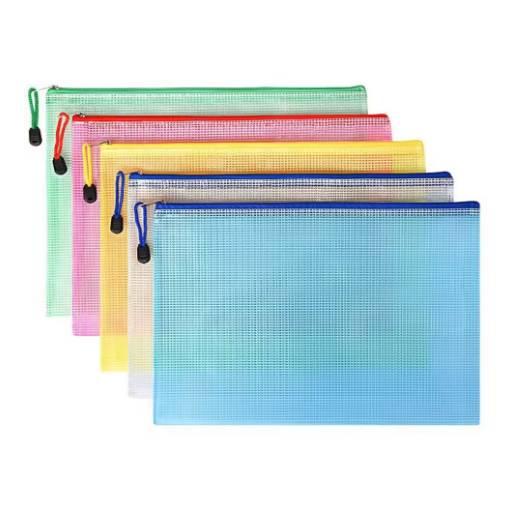 Foto - Scrapbooking organizační barevné kapsy - A6, 5 kusů