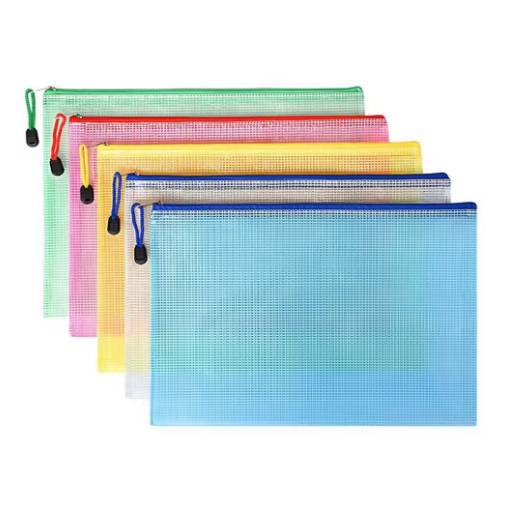 Foto - Scrapbooking organizační barevné kapsy - A5, 5 kusů