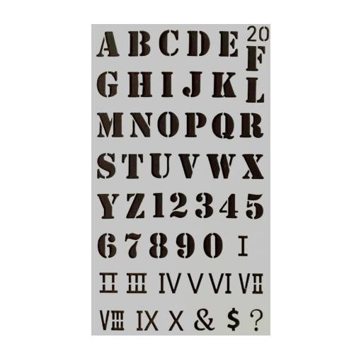 Foto - Scrapbooking šablona na kreslení - Abeceda a číslice