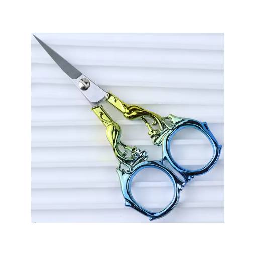 Foto - Scrapbooking kovové nůžky s fénixem - Žluto modré