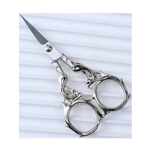 Foto - Scrapbooking kovové nůžky s fénixem - Stříbrné