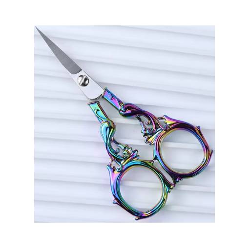 Foto - Scrapbooking kovové nůžky s fénixem - Duhové